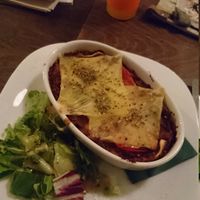 Lasagna at Wulbert's Cafe in Dresden