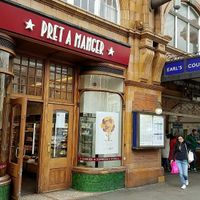 outside of location at Pret A Manger - Earls Court in South West London