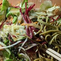 Soba noodle salad, take away. at New Green Pasture Cafe 新绿园 in Central Singapore
