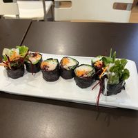 Sushi rolls  at New Green Pasture Cafe 新绿园 in Central Singapore