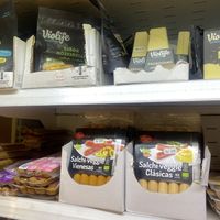 Vegan Hot Dogs and Cheeses  at BioBarri in Barcelona