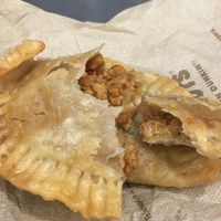 Ground meatless empanadas  at House of Flavor in Bayonne