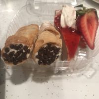 Cannoli & strawberry cheezecake at House of Flavor in Bayonne