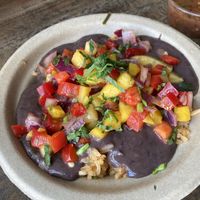 Black bean & mango rice at Chisme Cantina in San Francisco