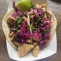 Jackfruit tacos at Chisme Cantina in San Francisco