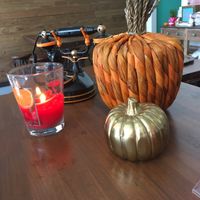 Cute decors for Fall at Chisme Cantina in San Francisco
