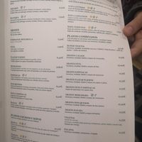 Menu at Fenicia Vegetaria in Barcelona