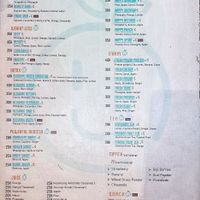 Drinks menu at Mr C Juicebar in 