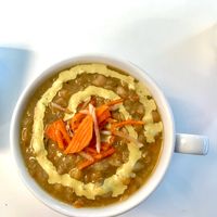 The soup will not disappoint. This was my favorite! Flavor explosion! at Vessel Kitchen in Park City