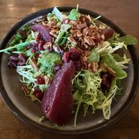 Poached pear salad at Twisted Fern in Park City
