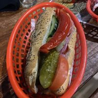 Chicago Dog (vegan option) at Tippler's Tap in South Brisbane