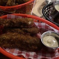 Fried Sour Pickles (very yummy) at Tippler's Tap in South Brisbane