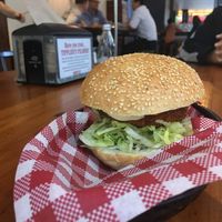 Vegan chicken burger  at Tippler's Tap in South Brisbane