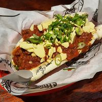 Chilli dog at Tippler's Tap in South Brisbane