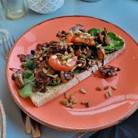 Mushrooms at The Bus Cafe in Margate