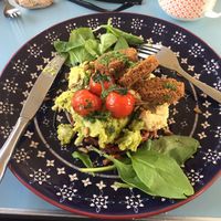 Vegan breakfast from the gods  at The Bus Cafe in Margate