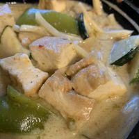 Green curry with tofu and veggies at Puukaow Thai in Pueblo
