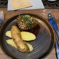 Haggis, potatoes and turnip at Ubiquitous Chip in Glasgow