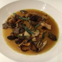 wild mushrooms at Ubiquitous Chip in Glasgow