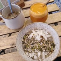 Breakfast  at mymuybueno Deli in Mallorca