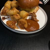 Beyond burger  at Green Man's Arms in Carlton