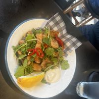 calamari!!!  at Green Man's Arms in Carlton