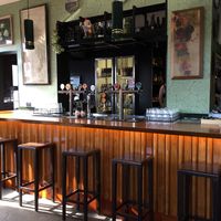 The bar at Green Man's Arms in Carlton