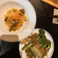 Carbonara and broccolini   at Green Man's Arms in Carlton