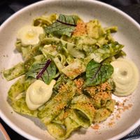 Pappardelle pasta (if you can ask to add feta to this, do it!) at Green Man's Arms in Carlton