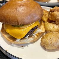 Beyond burger  at Green Man's Arms in Carlton