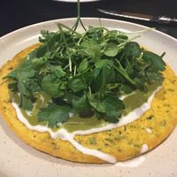 Chickpea pancake  at Green Man's Arms in Carlton