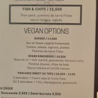 Vegan section at Republique of Coffee in Paris