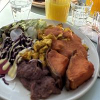 Vegan rancheros  at Republique of Coffee in Paris