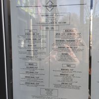 Menu français  at Republique of Coffee in Paris