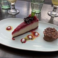 Coconut & Raspberry Tart. Not as good as expected   at Atticus Finch in Rotorua