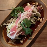 Vegan dumplings  at Atticus Finch in Rotorua