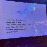  at Atticus Finch in Rotorua