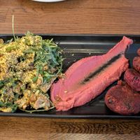 Beetroot and black bean with Moroccan cauliflower at Atticus Finch in Rotorua