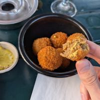 Vegan bitterballen at de TonTon Club in Amsterdam
