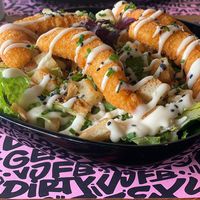 Caesar salad at Vegan Junk Food Bar - De Pijp in Amsterdam