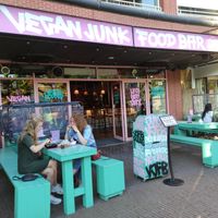 Front of the restaurant at Vegan Junk Food Bar - De Pijp in Amsterdam