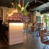 indoor seating  at Vegan Junk Food Bar - De Pijp in Amsterdam