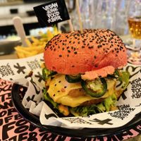 The Sumo burger   at Vegan Junk Food Bar - De Pijp in Amsterdam