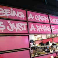 Wall painting at Vegan Junk Food Bar - De Pijp in Amsterdam