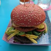 Mc Cruelty Free burger at Vegan Junk Food Bar - De Pijp in Amsterdam