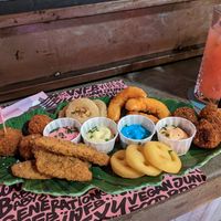 Sumo platter at Vegan Junk Food Bar - De Pijp in Amsterdam