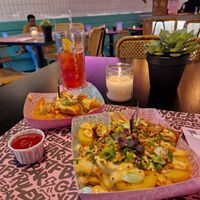 Vegan Shrimps and Vegan BBQ Ribs at Vegan Junk Food Bar - De Pijp in Amsterdam