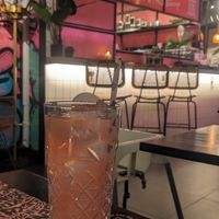 dragon fruit ice-t at Vegan Junk Food Bar - De Pijp in Amsterdam