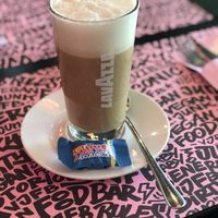 latte with oat milk  at Vegan Junk Food Bar - De Pijp in Amsterdam