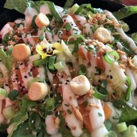 ceasar with salmon  at Vegan Junk Food Bar - De Pijp in Amsterdam